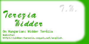 terezia widder business card