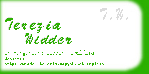 terezia widder business card